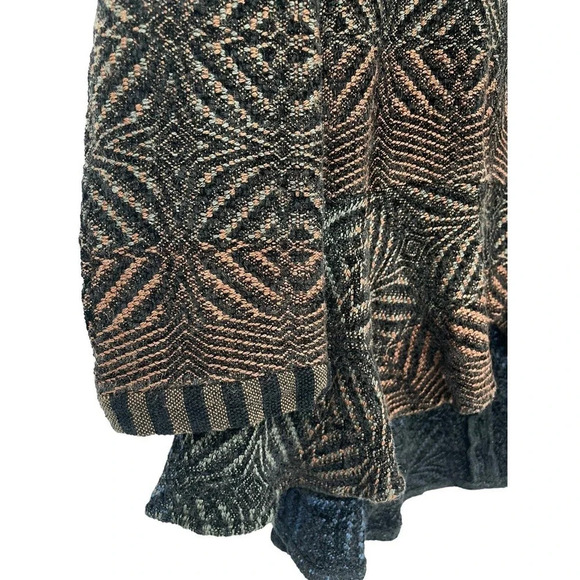 Patricia Palson Cardigan O/S Fiber Artist Hand-Woven Chenille Tail Spin Sweater - Picture 11 of 16